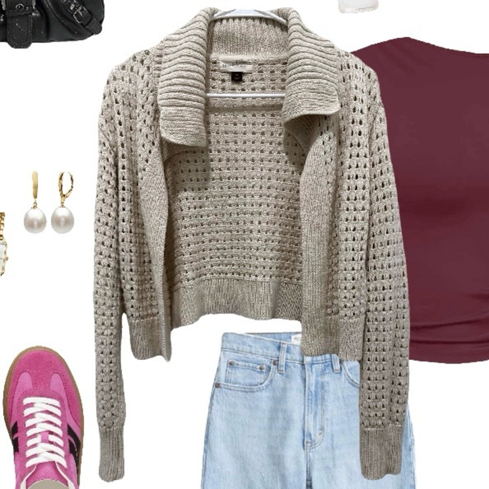 Universal Thread Cream Cardigan Sweater